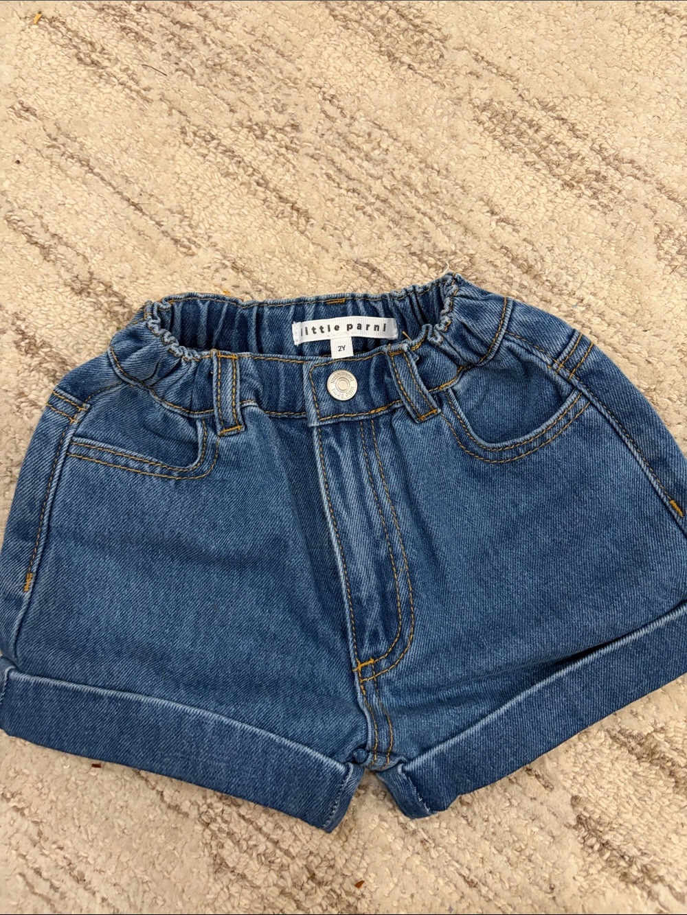 Little Parni Blue Denim Kids Shorts